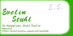 evelin stuhl business card